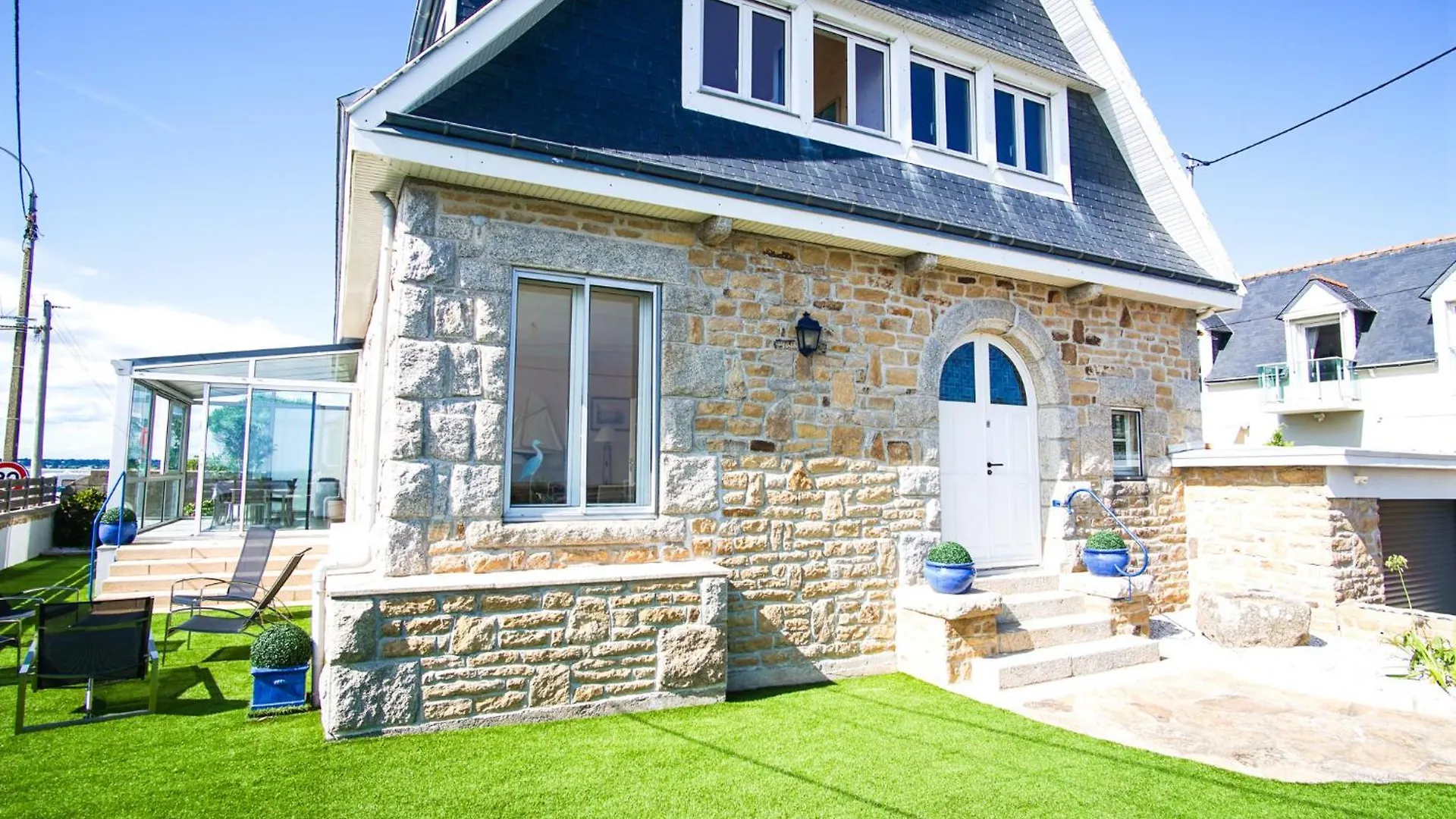 -Avel Dro- Belle Maison Familiale Vue Mer Corniche Concarneau France
